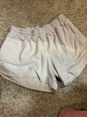 lululemon athletica Light Gray Women's Athletic Shorts